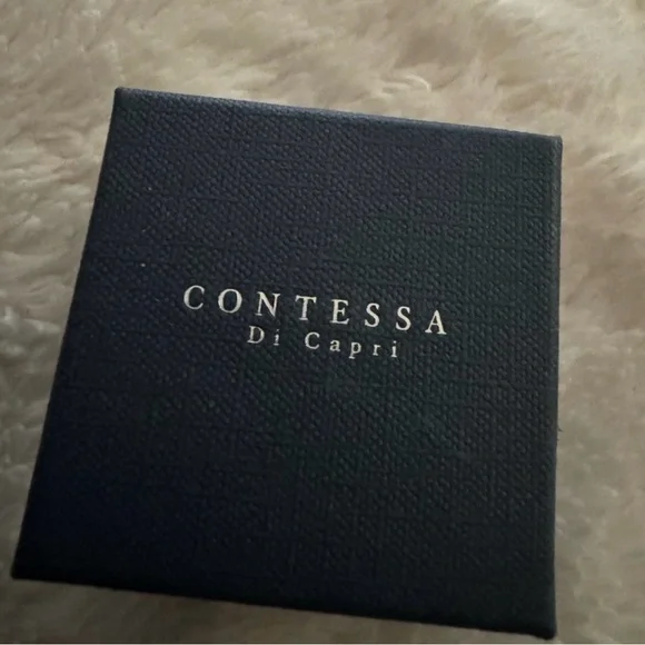 Estate - Contessa Di Capri Peridot & Sterling Ring, size 8 - Picture 3 of 4